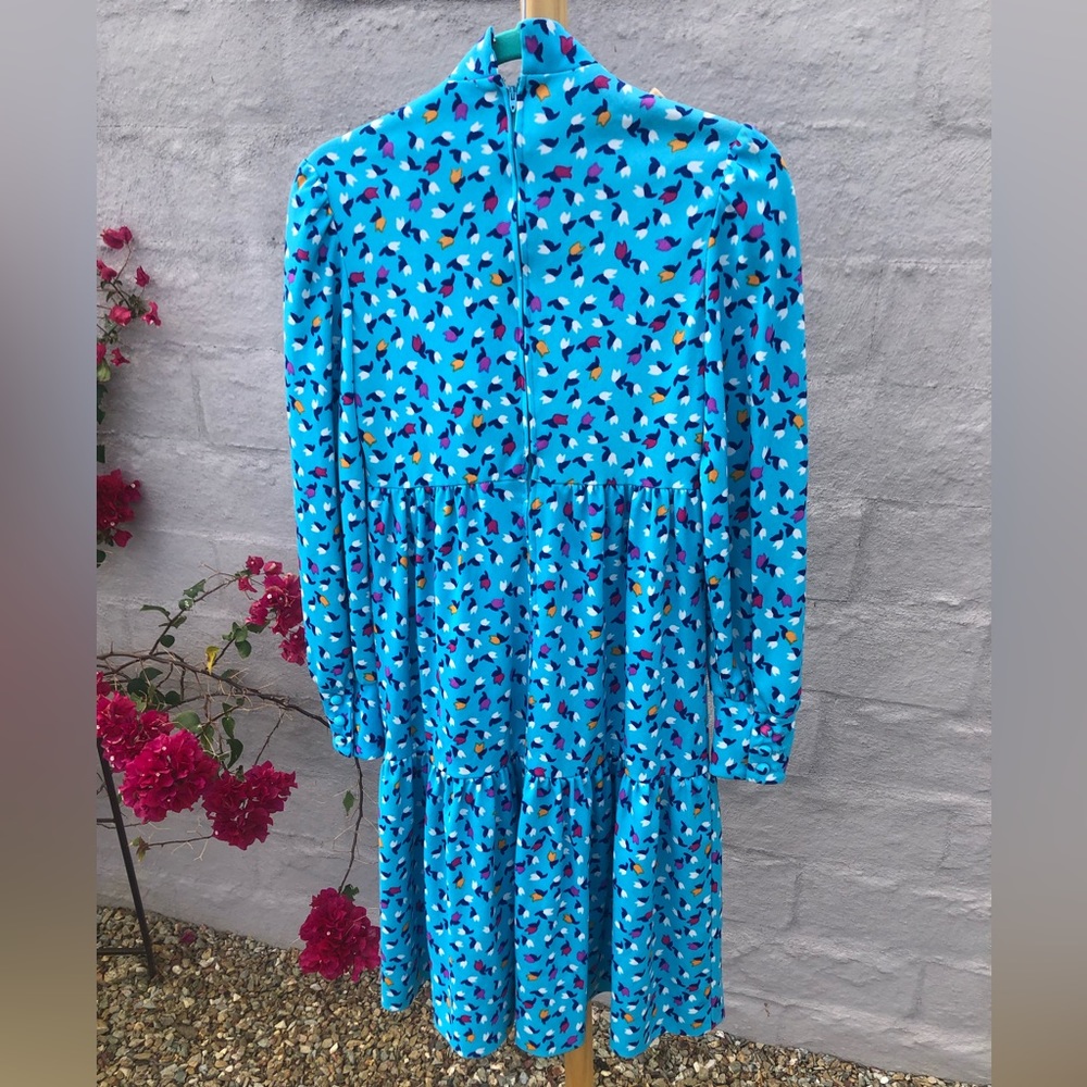 Vintage Kate spade esque tiered long sleeve dress - Picture 2 of 10